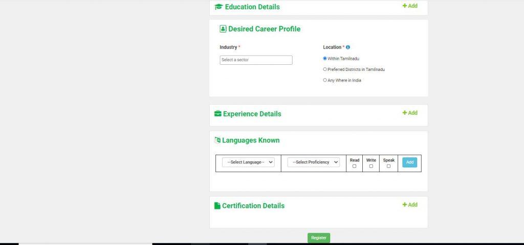 TN Private Job Portal Registration 2021