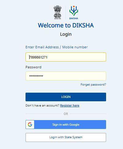 Diksha Portal Registration