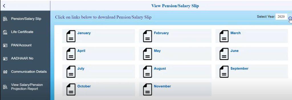 Download Salary/Pension Slip PDF @ hrms.onlinesbi.com