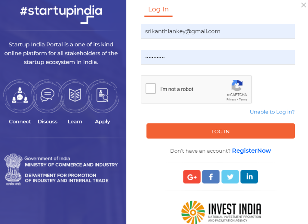  Startup India Seed Fund Scheme Login