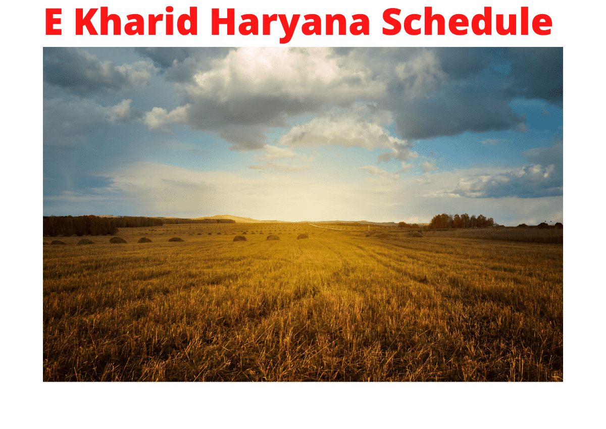 E Kharid Haryana Schedule 