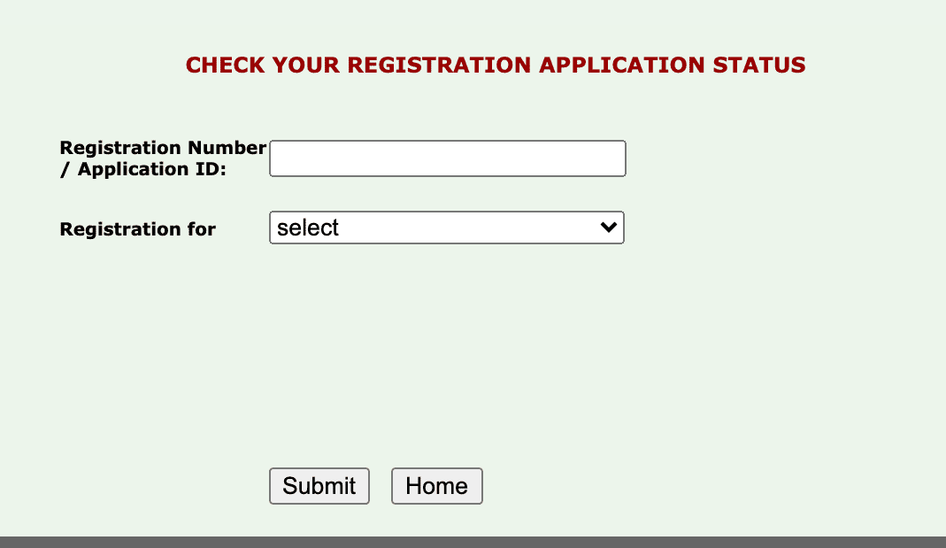 RCI Registration, Login - Online Application Form 2024-25, Login & Check Status