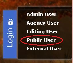 Public user login