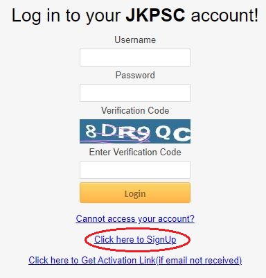 Sign up JKPSC